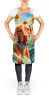 Vizsla in Sunflowers Apron Cooking Kitchen Server Baking Crafts Gardening for Adult Women Men, Unisex, Large, Multicolor