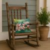 Louisiana Magnolias in Watercolor Throw Pillow Machine Washable, Indoor Outdoor Decorative Pillow for Couch, Bed or Patio, 14Hx14W