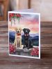 Labrador Retriever Two Hearts Greeting Cards Pack of 8 Blank Cards with Envelopes Whimsical A7 Size 5x7 Blank Note Cards