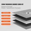 Shower Curb Kit, 72"x72" Shower Pan Kit with 2" ABS Central Flange, 4" Stainless Steel Grate, Waterproof Shower Curb & Membrane & Strip, Shower Pan Sl