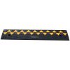 Rubber Curb Ramp 3.7" Rise Height Sidewalk Curb Ramp, 10" Width 39.4" Length Driveway Ramp for Curb, 15T Heavy Duty Rubber Ramp for Forklifts, Trucks,