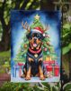 Rottweiler Christmas Reindeer Garden Flag Mailbox Flag Decorative Yard Flag Banner Outside Patio Artwork Yard Flower Beds, Garden Size, Multicolor