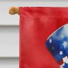 Great Dane Patriotic American House Flag Large Porch Sleeve Pole Decorative Outside Yard Banner Artwork Wall Hanging, Polyester, House Size, Multicolo