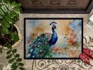 NEW Peacock Doormat Front Door Mat Indoor Outdoor Rugs for Entryway, Non Slip Washable Low Pile, 18H X 27W