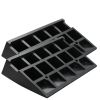 Rubber Curb Ramp 2 Pack, 4.3" Rise Height Heavy-Duty 33069 lbs/15 T Capacity Threshold Ramps, Driveway Ramps with Stable Grid Structure for Cars, Whee