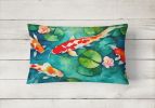Nautical Collection Throw Pillow Throw Pillow for Indoor Couch Bed Outdoor Patio Washable, Koi Fish 2801,12Hx16W