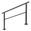 Outdoor Handrail 165LBS Load Handrail Outdoor Stairs Aluminum Stair Handrail 60 x 35" Outdoor Stair Railing Transitional Range from 0 to 30Â° Staircas
