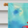 Hippie Animal Rooster House Flag Large Porch Sleeve Pole Decorative Outside Yard Banner Artwork Wall Hanging, Polyester, House Size, Multicolor