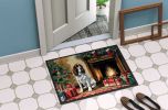 NEW English Springer Spaniel Cozy Christmas Doormat Front Door Mat Indoor Outdoor Rugs for Entryway, Non Slip Washable Low Pile, 18H X 27W