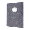 Shower Curb Kit, 38"x60" Watertight Shower Curb Overlay with 4" ABS Offset Bonding Flange, 4" Stainless Steel Grate, 2 Cuttable Shower Curb and Trow