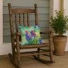 Texas Bluebonnets in Watercolor Throw Pillow Machine Washable, Indoor Outdoor Decorative Pillow for Couch, Bed or Patio, 14Hx14W