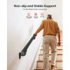 Wall Mounted Stair Handrail, 6ft Pipe Staircase Handrail, Black Galvanized Aluminum, 1.26 inch Pipe Diameter, Indoor&Outdoor Staircase Railing,Industr