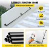 Pipe Stair Handrail, 6FT Staircase Handrail, 440LBS Load Capacity Carbon Steel Pipe Handrail, Industrial Pipe Handrail with Wall Mount Support, Round