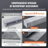 Shower Curb Kit, 72"x72" Shower Pan Kit with 2" ABS Central Flange, 4" Stainless Steel Grate, Waterproof Shower Curb & Membrane & Strip, Shower Pan Sl