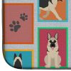 Lots of Black and Silver German Shepherd Dish Drying Mat Absorbent Dish Drying Mat Pad for Kitchen Counter Dish Drainer Mat for Countertop, 14 x 21",