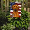 Rhodesian Ridgeback American Flag Garden Flag Mailbox Decorative Yard Banner Outside Patio Artwork for Flower Beds, Garden Size, Multicolor