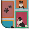 Lots of Tricolor Sheltie Dish Drying Mat Absorbent Dish Drying Mat Pad for Kitchen Counter Dish Drainer Mat for Countertop, 14 x 21", Multicolor