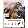 Electric Lift Dog Washing Station, 50Inch Professional Stainless Steel Pet Grooming Tub w/ Non-Slip Drain Board,Faucet & Showerhead for Home & Groomin
