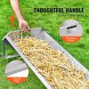 Livestock Feeding Trough, 22 Gallon Capacity, 45" Hay Feeder, Heavy Duty Steel Livestock Trough, Galvanized Steel Sheep Feeder Trough Feeding up to 10