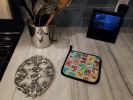 Lots of Blue Merle Sheltie Pair of Pot Holders Kitchen Heat Resistant Pot Holders Sets Oven Hot Pads for Cooking Baking BBQ, 7 1/2 x 7 1/2