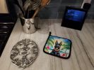 Scottish Terrier Luau Pair of Pot Holders Kitchen Heat Resistant Pot Holders Sets Oven Hot Pads for Cooking Baking BBQ, 7 1/2 x 7 1/2