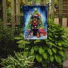 Rottweiler Christmas Reindeer Garden Flag Mailbox Flag Decorative Yard Flag Banner Outside Patio Artwork Yard Flower Beds, Garden Size, Multicolor