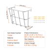 Livestock Hay Feeder, 18.5 Gallons Large Capacity, Heavy-Duty Steel Goat Hay Rack, 24.4" Long Wall Mounted Horse Hay Holder, Multiple Sided Feeding Ra