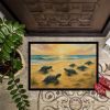 Turtle Hatchlings Doormat Front Door Mat Indoor Outdoor Rugs for Entryway, Non Slip Washable Low Pile, 24H X 36W