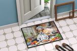 Jack Russell Terrier The Chef Doormat Front Door Mat Indoor Outdoor Rugs for Entryway, Non Slip Washable Low Pile, 24H X 36W