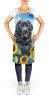 Newfoundland in Sunflowers Apron Cooking Kitchen Server Baking Crafts Gardening for Adult Women Men, Unisex, Large, Multicolor