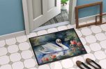 NEW Swan Doormat Front Door Mat Indoor Outdoor Rugs for Entryway, Non Slip Washable Low Pile, 18H X 27W