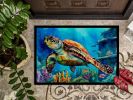 NEW Loggerhead Sea Turtle Doormat Front Door Mat Indoor Outdoor Rugs for Entryway, Non Slip Washable Low Pile, 18H X 27W