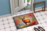 NEW Deer Stag Doormat Front Door Mat Indoor Outdoor Rugs for Entryway, Non Slip Washable Low Pile, 18H X 27W