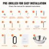 Pet Feeding Station with 2 Stainless Steel Bowls, Elevated Dog Bowls with Storage, Dog Food Storage and Feeder Station with Storage Cabinet, Pet Toy S