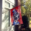 Great Dane Patriotic American House Flag Large Porch Sleeve Pole Decorative Outside Yard Banner Artwork Wall Hanging, Polyester, House Size, Multicolo