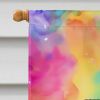 Hippie Animal Sheep House Flag Large Porch Sleeve Pole Decorative Outside Yard Banner Artwork Wall Hanging, Polyester, House Size, Multicolor