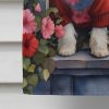 Havanese Two Hearts House Flag Large Porch Sleeve Pole Decorative Outside Yard Banner Artwork Wall Hanging, Polyester, House Size, Multicolor