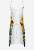 Wheaten Terrier in Sunflowers Apron Cooking Kitchen Server Baking Crafts Gardening for Adult Women Men, Unisex, Large, Multicolor