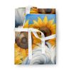 Tibetan Terrier in Sunflowers Apron Cooking Kitchen Server Baking Crafts Gardening for Adult Women Men, Unisex, Large, Multicolor