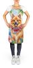 Finnish Spitz Luau Apron Cooking Kitchen Server Baking Crafts Gardening for Adult Women Men, Unisex, Large, Multicolor