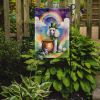 White Poodle St Patrick's Day Garden Flag Mailbox Flag Decorative Yard Flag Banner Outside Patio Artwork Yard Flower Beds, Garden Size, Multicolor