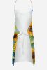 Tibetan Terrier in Sunflowers Apron Cooking Kitchen Server Baking Crafts Gardening for Adult Women Men, Unisex, Large, Multicolor