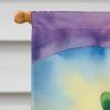Saint Bernard St Patrick's Day House Flag Large Porch Sleeve Pole Decorative Outside Yard Banner Artwork Wall Hanging, Polyester, House Size, Multicol