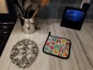 Lots of Shih Tzu Pair of Pot Holders Kitchen Heat Resistant Pot Holders Sets Oven Hot Pads for Cooking Baking BBQ, 7 1/2 x 7 1/2
