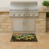 Oysters on the Grill Doormat Front Door Mat Indoor Outdoor Rugs for Entryway, Non Slip Washable Low Pile, 18H X 27W