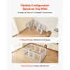 Dog Whelping Box, 76x49x30 in Plastic Dog Whelping Pen for Large Sized Dogs, Waterproof Puppy Playpen with Transparent Windows & Door Lock, Easy to Cl