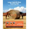Round Bale Hay Net, 5.91 x 5.91 x 5.91 ft, 1.65 inch Holes, PE Material, Knotless Design, with Zip Ties, Needle Shuttle, Repair Twine and Storage Bag,