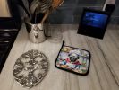 Pug The Chef Pair of Pot Holders Kitchen Heat Resistant Pot Holders Sets Oven Hot Pads for Cooking Baking BBQ, 7 1/2 x 7 1/2
