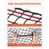 Round Bale Hay Net, 5.91 x 5.91 x 5.91 ft, 1.65 inch Holes, PE Material, Knotless Design, with Zip Ties, Needle Shuttle, Repair Twine and Storage Bag,