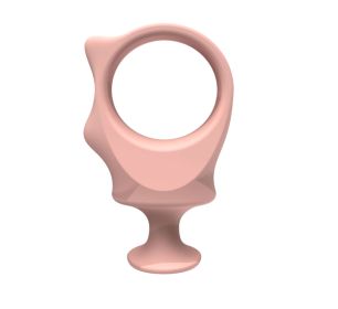 BiteBlock Small - Pets 5-15 lbs- How to brush dog teeth (Color: pink)